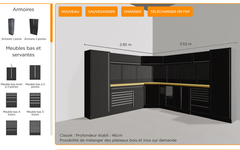 Configurateur TRM Garage